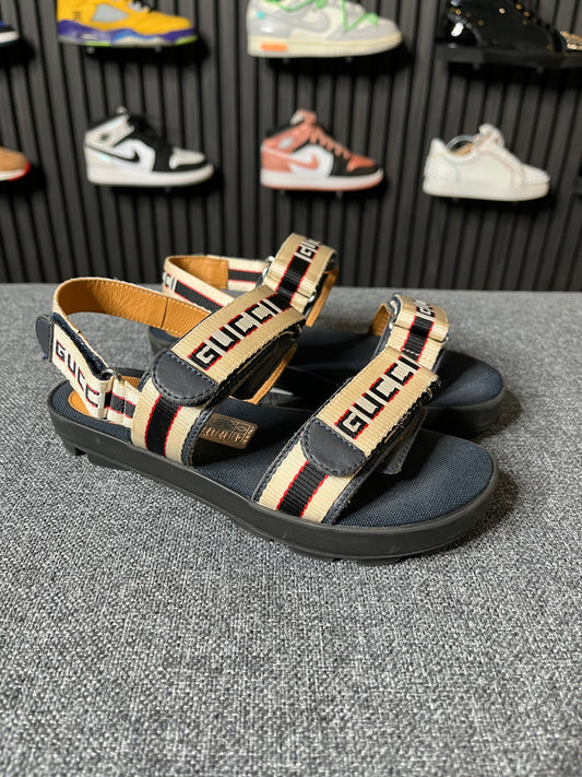 Gucci Strip Logo Sandals