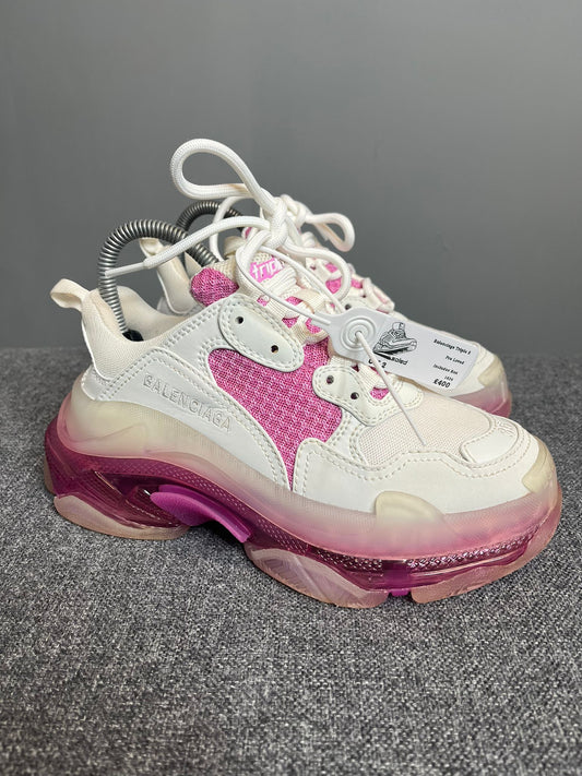 Balenciaga Triple S White/Pink UK2 EU35