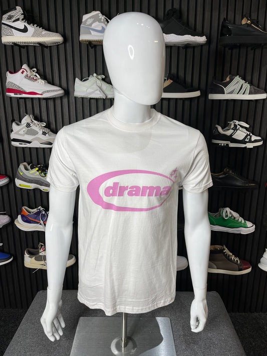 Drama Call Oval Logo Tee White Size Small