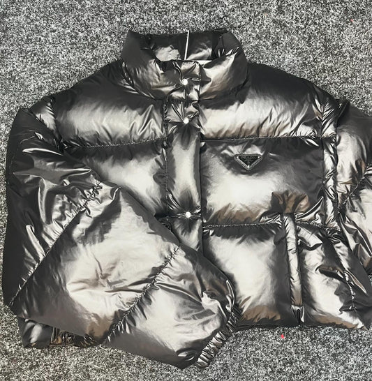 Prada Nylon Padded Jacket (Removable Sleeves) Size 8