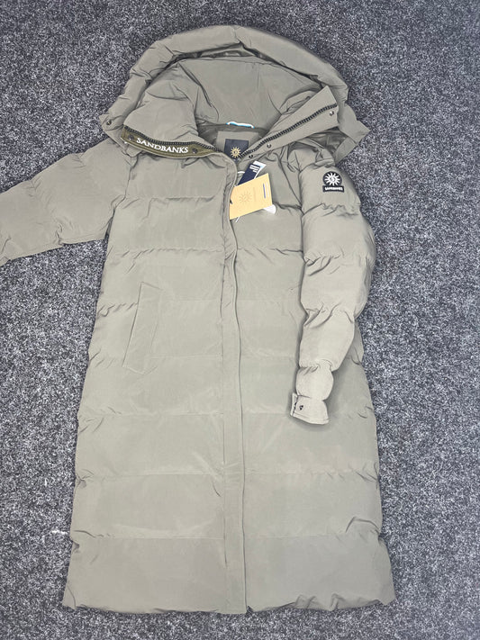 Sandbanks Haven Long Puffer Khaki Large 1602