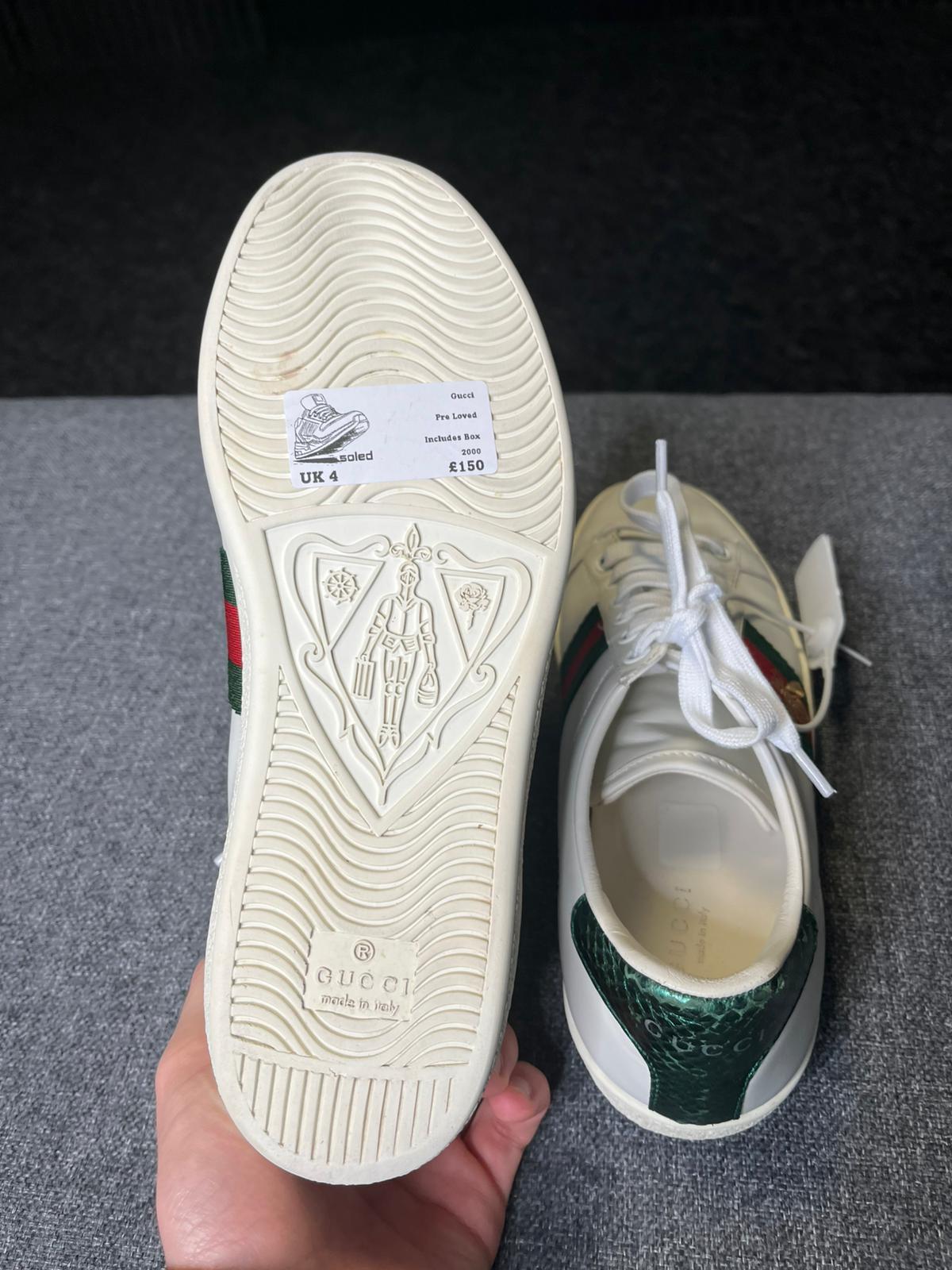 Gucci Ace White UK4 2000