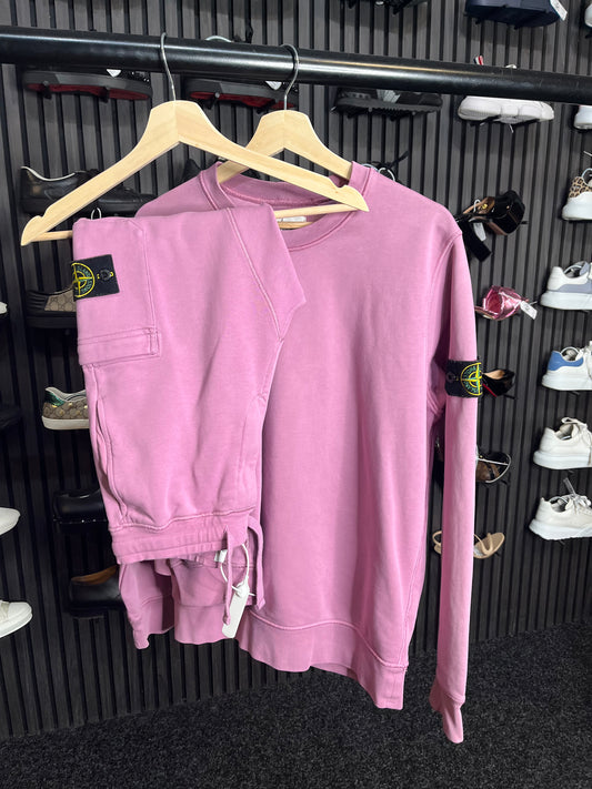 Stone Island Tracksuit Pink Small 1799