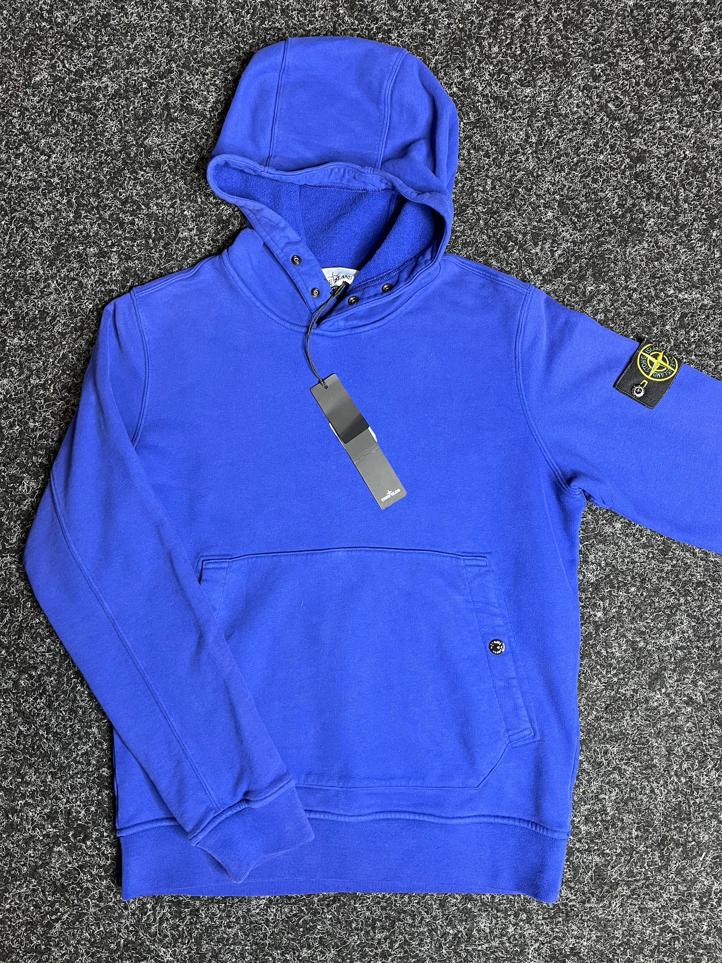 Stone Island Hooded Sweater Blue Small 1955