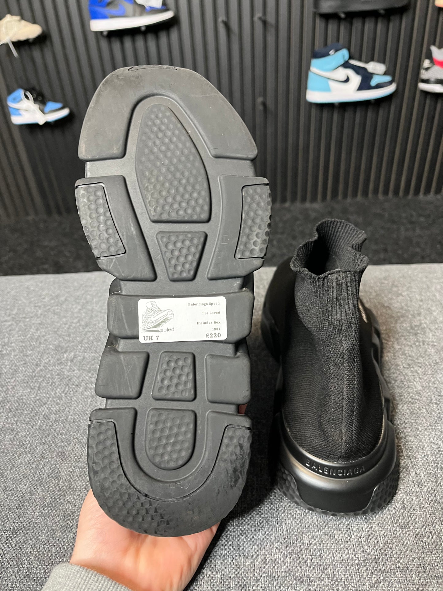 Balenciaga Speed Black UK7 1981