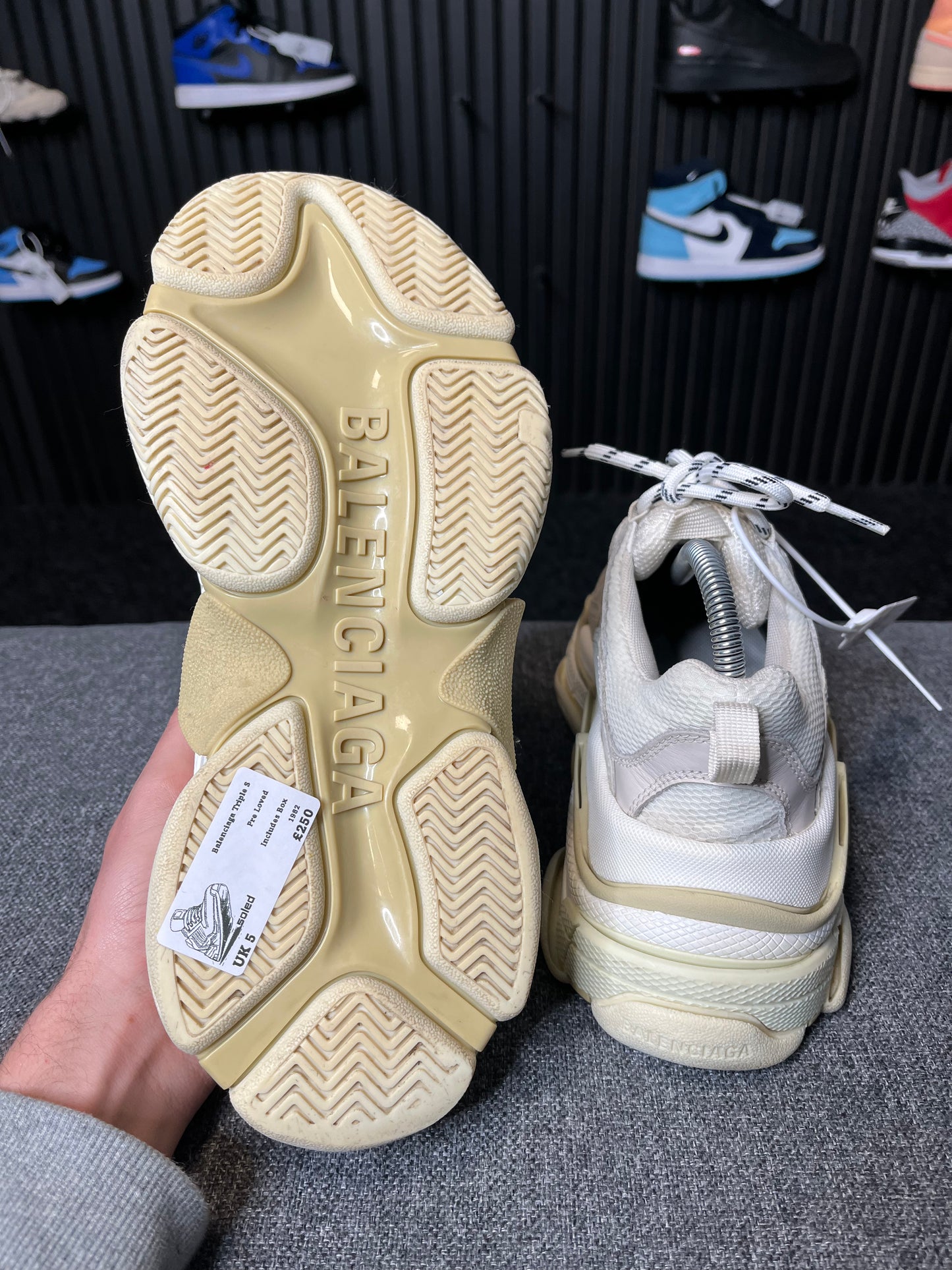 Balenciaga Triple S White UK5 1982